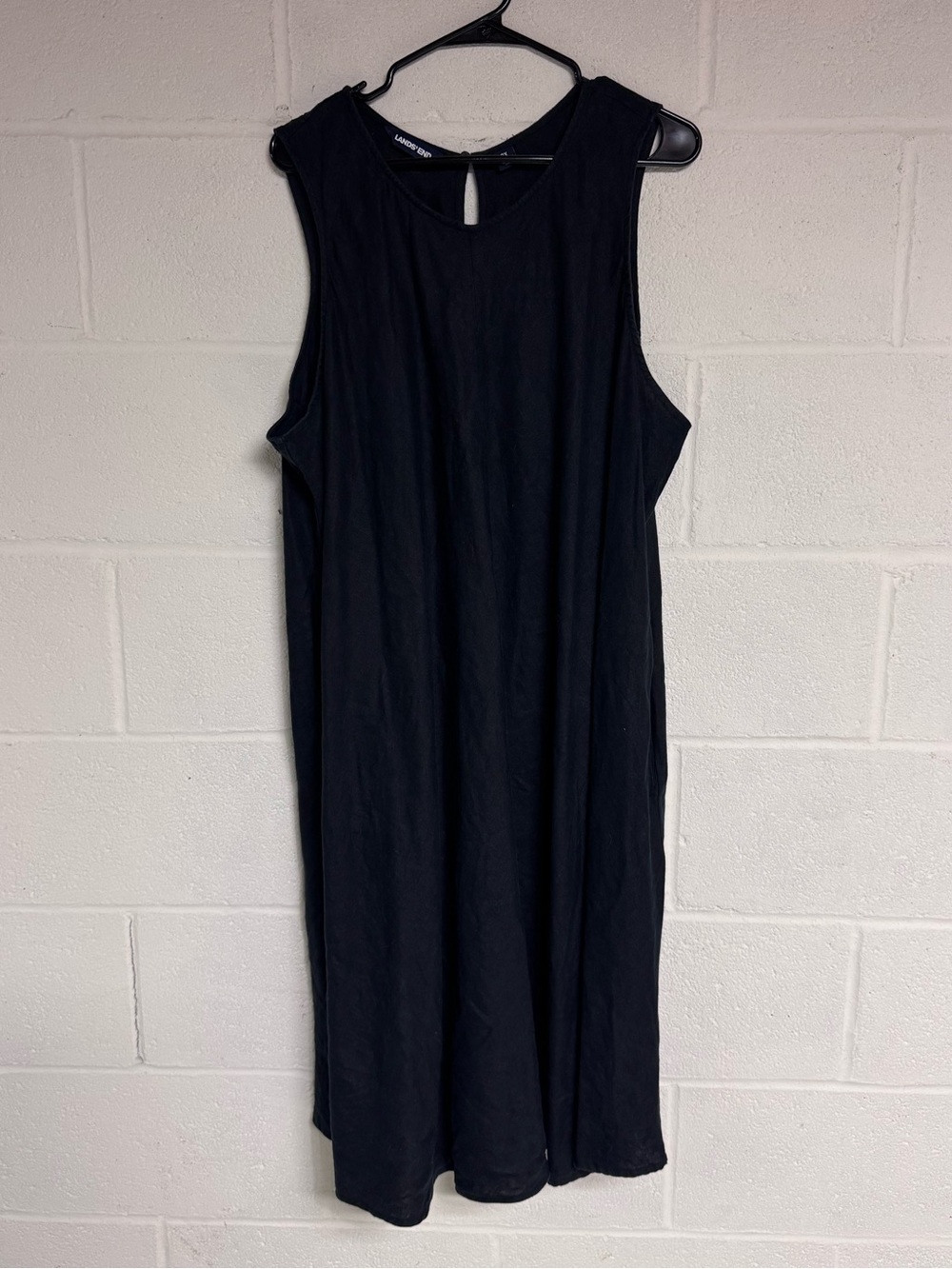 Sleeveless Black Shift Dress - Land’s End
